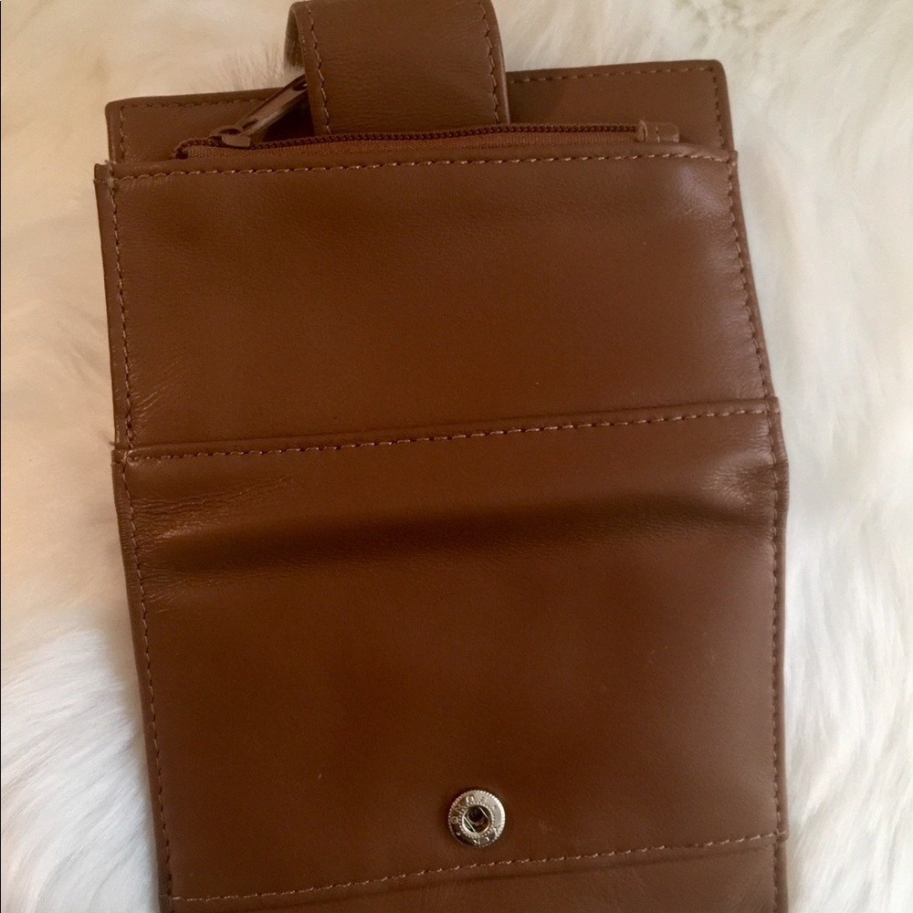 Genuine leather card small wallet tan - Picture 4 of 6